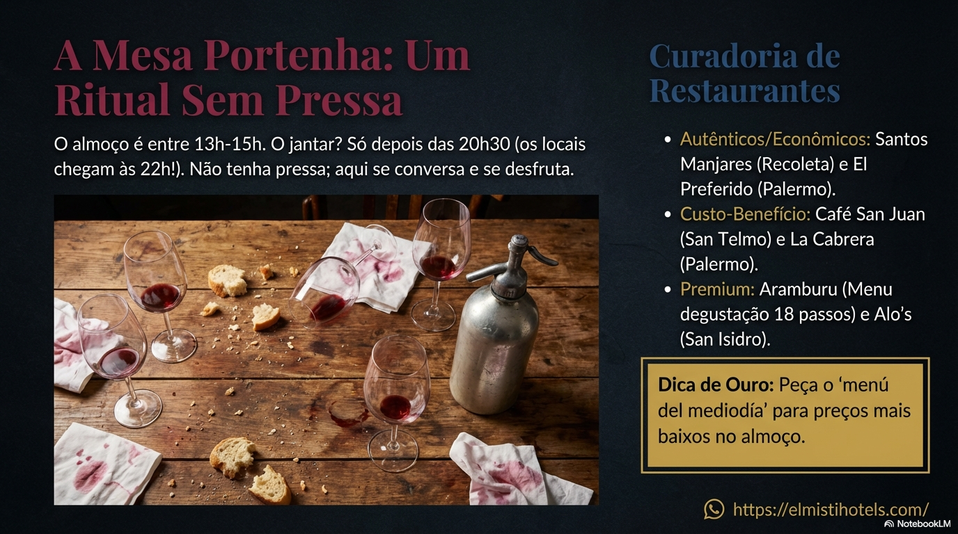 La Mesa Portena: Un Ritual Sin Apuro