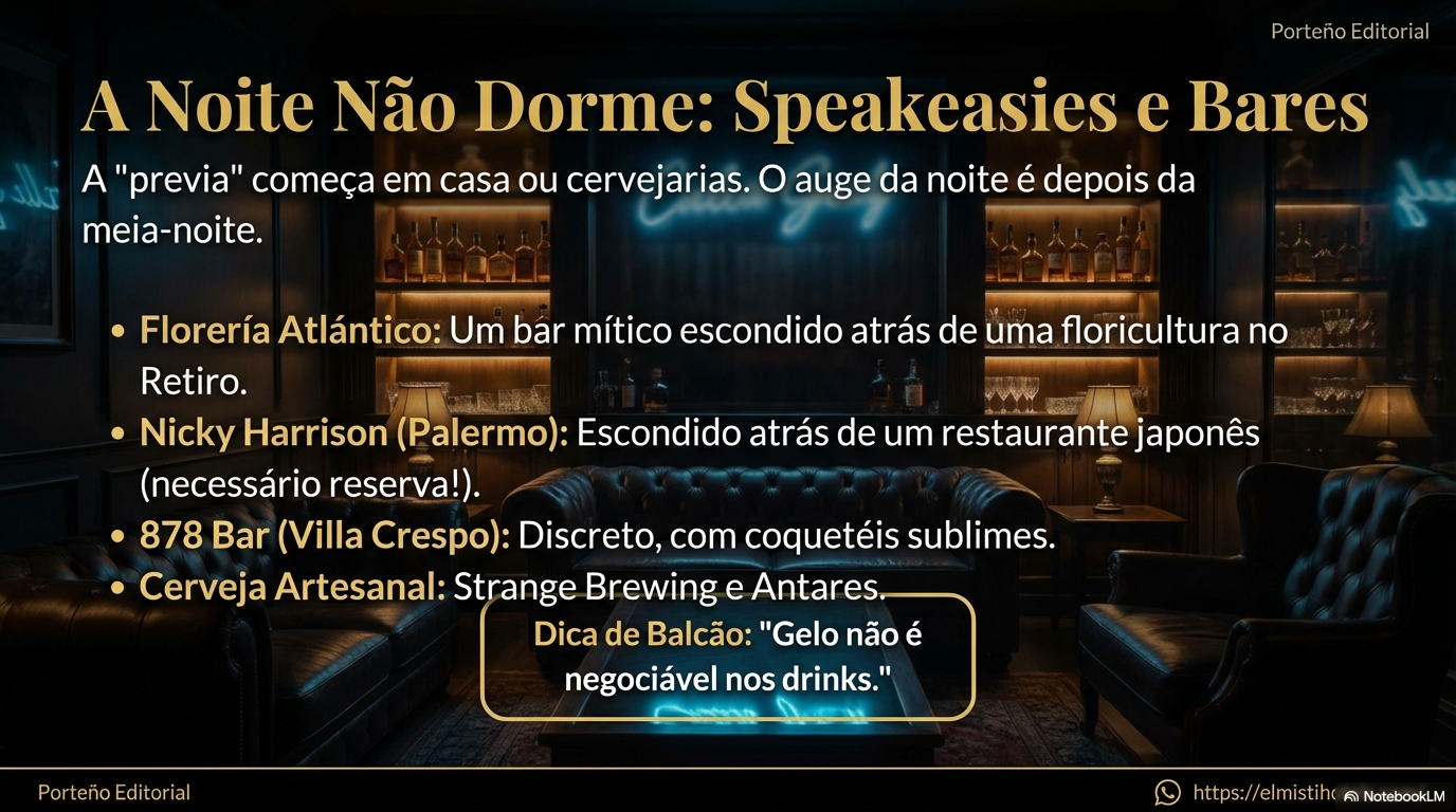 La Noche No Duerme: Speakeasies y Bares