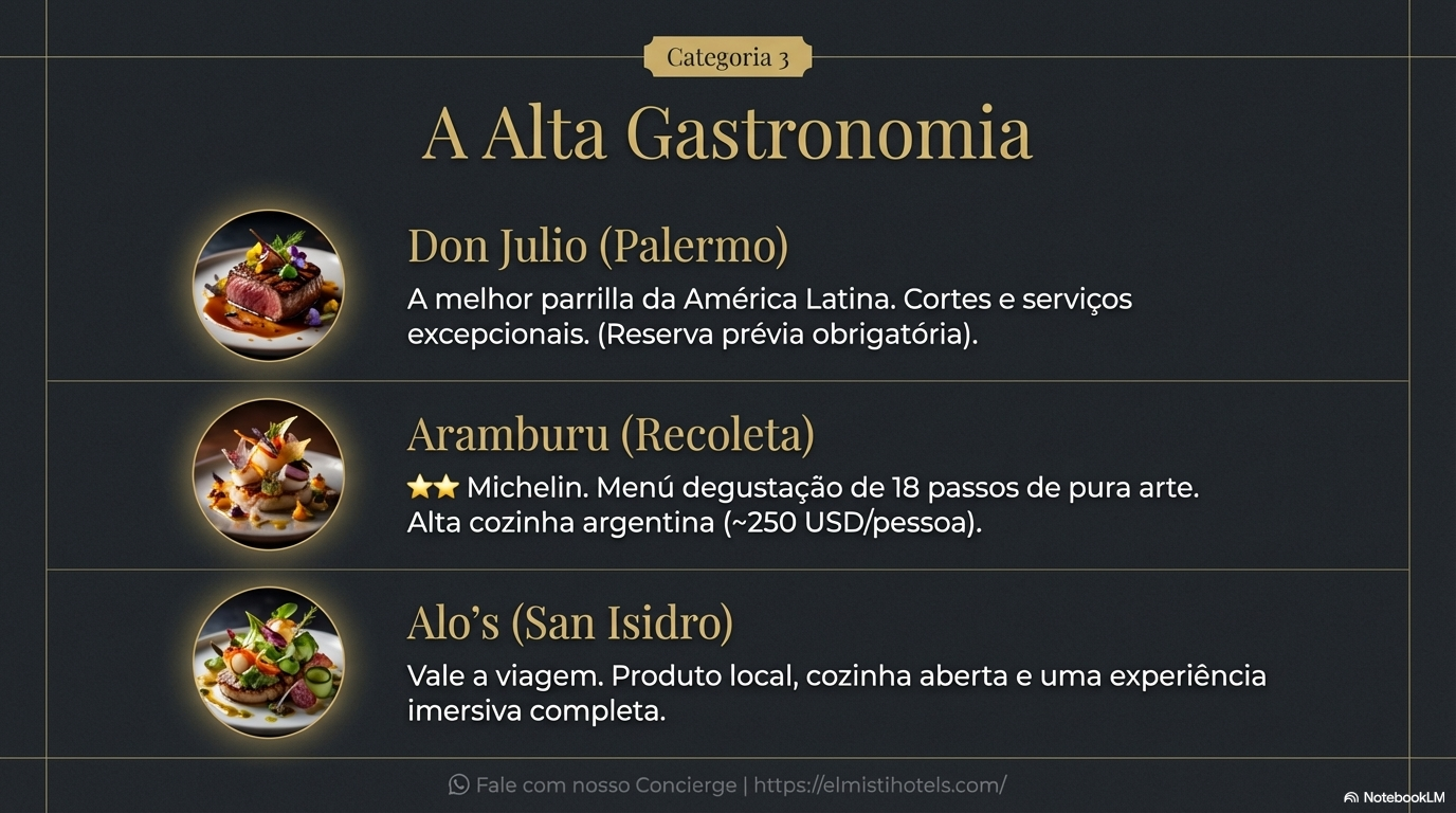 Alta Gastronomia: Las Tres Cimas