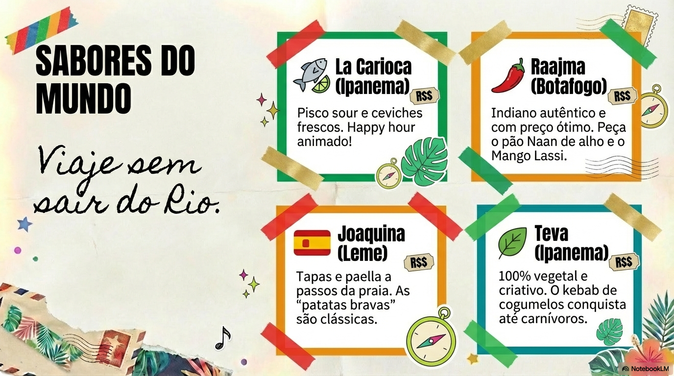 Sabores do Mundo. Viaje Sem Sair do Rio
