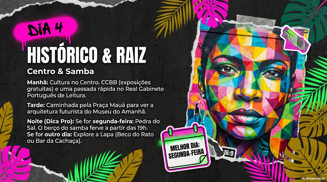 Dia 4. Histórico & Raiz: Centro & Samba