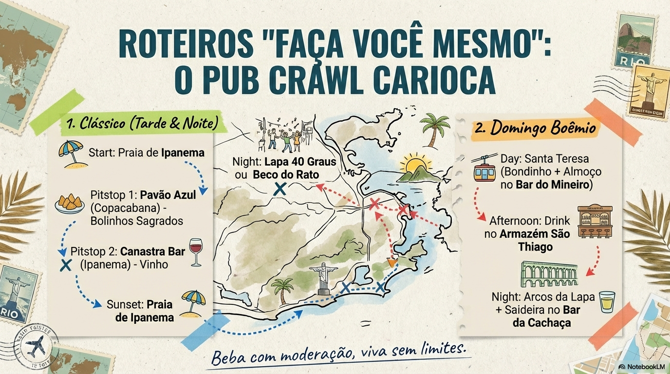 Roteiro Clássico: Tarde & Noite (Pub Crawl Carioca)